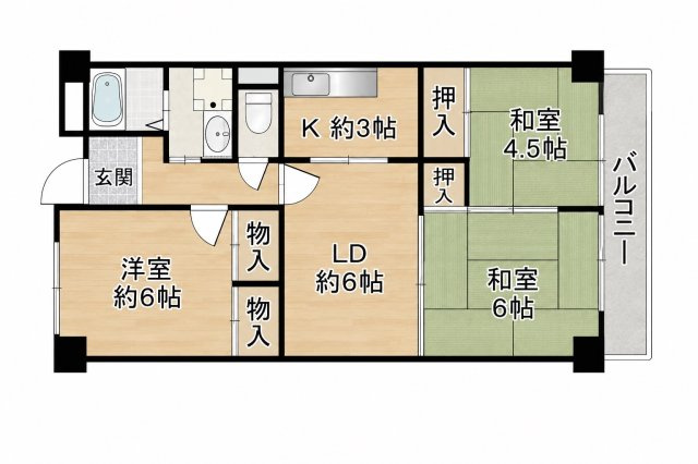 【間取り】 | 吉田マンション東雲パートII