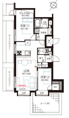 シティーマンション赤坂の間取り