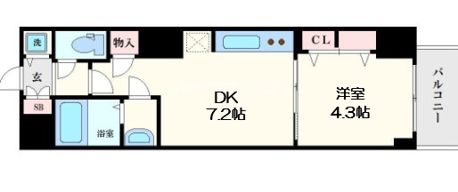 【間取り】 | S-RESIDENCE堺筋本町Uno
