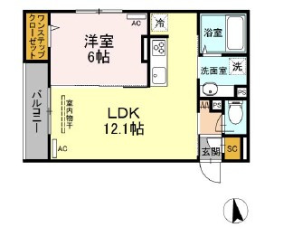 川崎市多摩区長尾５丁目のアパートの間取り