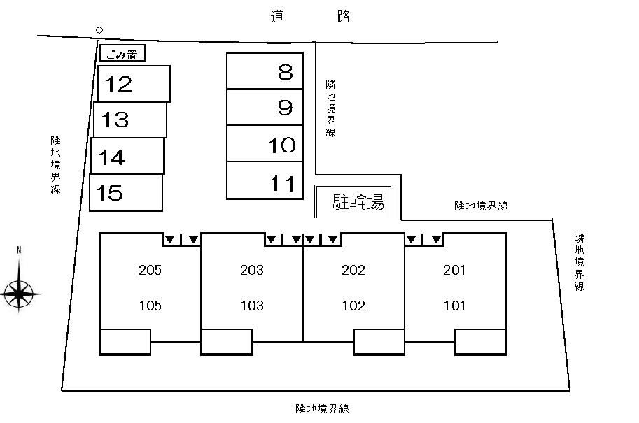 ラ・プリマベラの区画図