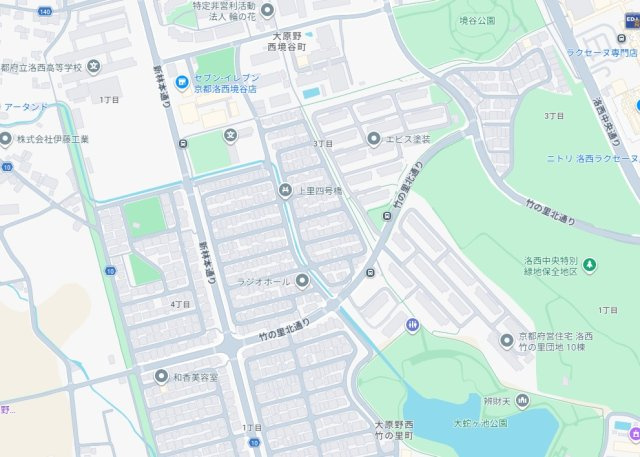 京都市西京区大原野西境谷町　第1期　新築一戸建ての地図