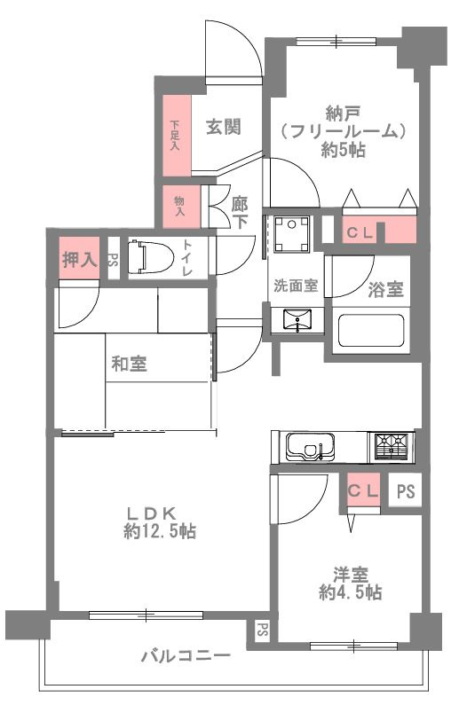 リベール東灘青木の間取り