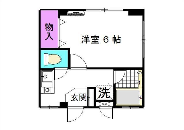 東久留米市前沢５丁目の賃貸マンションの間取り