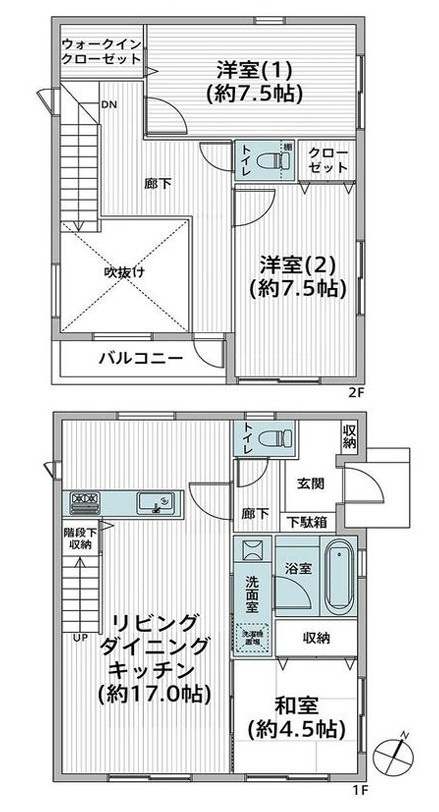 滑川町月の輪6丁目　中古戸建の間取り|図面と現況が異なる場合、現況を優先とします。