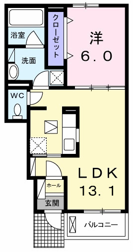 レジデンス　コンフォート　Ｂの間取り|間取図