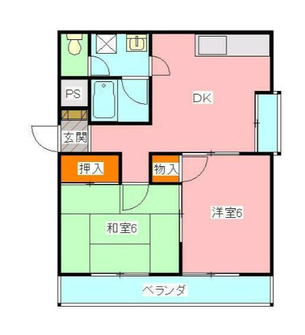 パールハイム市川の間取り