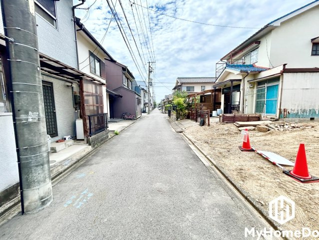 北区光音寺　4期の前面道路含む現地写真