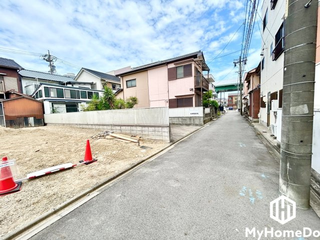 北区光音寺　4期の前面道路含む現地写真