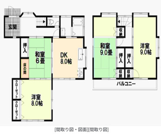 【間取り】 | 福岡県太宰府市三条２丁目