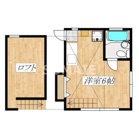 カズホームライクの間取り|角部屋です