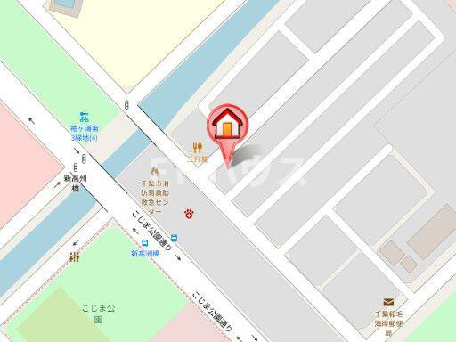 稲毛マリンハイツの地図