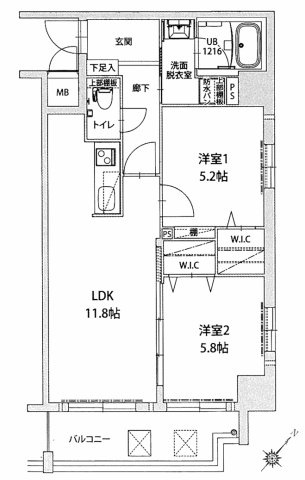 【間取り】 | プレスタイル博多駅南
