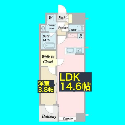 グリュック平和の間取り
