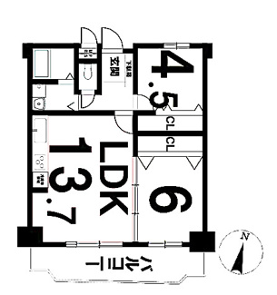  | 【イトーピア第2大曽根マンション】仲介手数料無料！六郷小学校・大曽根中学校！