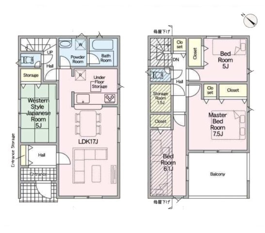 【間取り】 | 大府市朝日町２丁目97-2『仲介料無料』新築戸建て | 1号棟