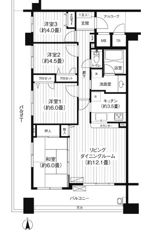 【間取り】 | パークビューステージ東陽町
