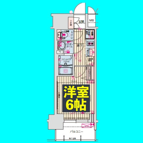 プレサンス丸の内アドブルの間取り