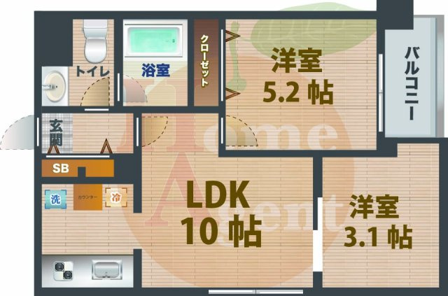 【間取り】 | デュオ・スカーラ西新宿 | 1SLDKのお部屋です。