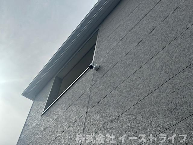 【新築戸建】　いわき市四倉町第19の防犯設備|同社施工写真　防犯カメラが設置されています。