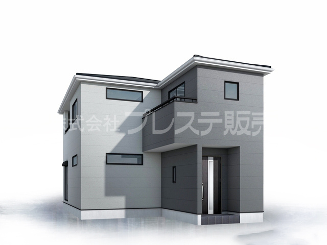 生駒市有里町の新築一戸建 全２区画の完成予想図|２号地建物完成イメージ／ご内覧いただけるモデルハウスもあります♪※現地に係員は常駐しておりません。