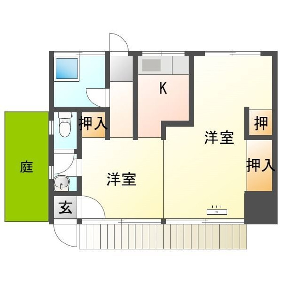 【間取り】 | 吉田S貸家