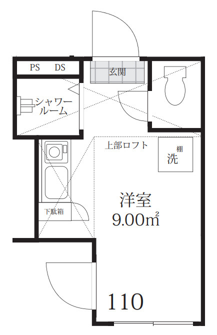 ロンジェスマン三宿の間取り