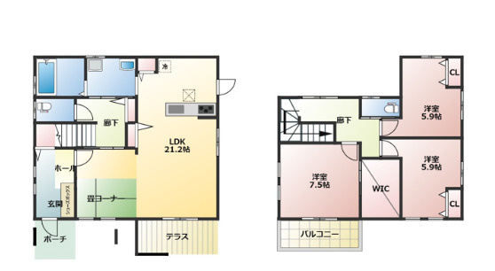 熊本市南区良町一丁目 戸建ての間取り