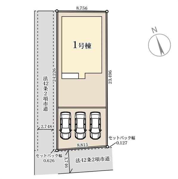 石岡市貝地1期　新築戸建の区画図