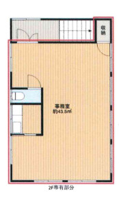 南浅田1丁目店舗・事務所の間取り