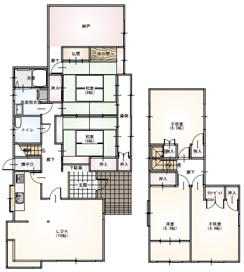 【間取り】 | 中古戸建　御廟三丁目