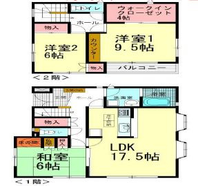 清水町4-6戸建の間取り