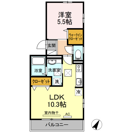 【間取り】 | ハイム三条岡　Ａ棟