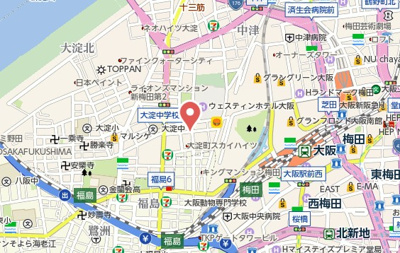 【地図】 | アスタ・ラ・ビスタ新梅田