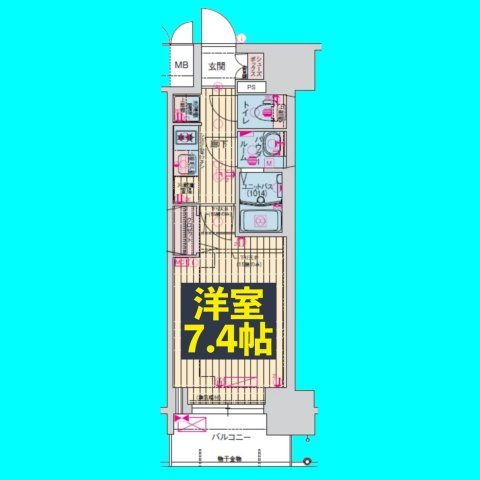 プレサンス今池駅前フェルディノの間取り