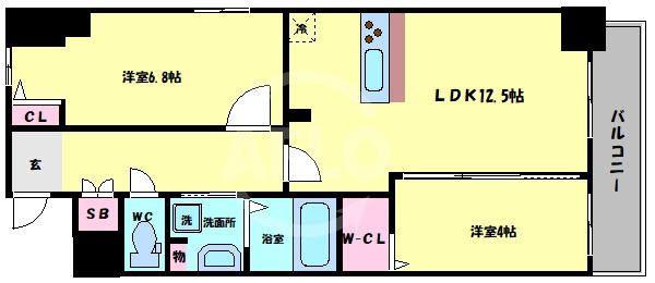 リアライズ小路駅前の間取り|リアライズ小路駅前　間取り