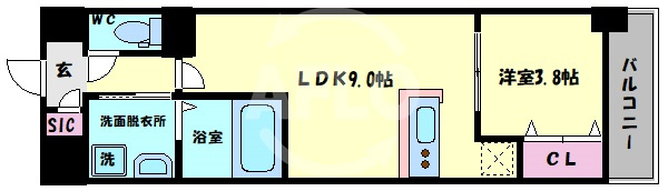 リアライズ小路駅前の間取り|リアライズ小路駅前　間取り