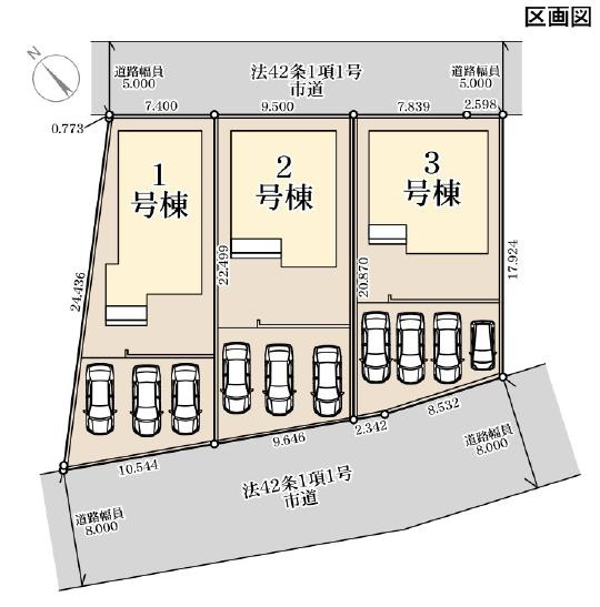 水戸市白梅3期　新築戸建　2号棟の区画図