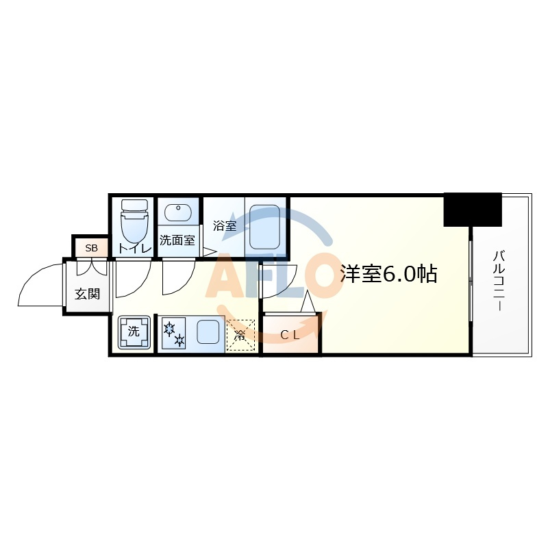 プレサンス鶴橋トレヴィエの間取り|プレサンス鶴橋トレヴィエ　間取り