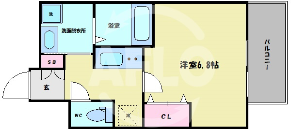 レジュールアッシュ玉造の間取り|レジュールアッシュ玉造　間取り