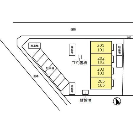 エスポワールメゾンの区画図