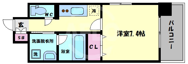 ボーベル玉造の間取り|ボーベル玉造　間取り