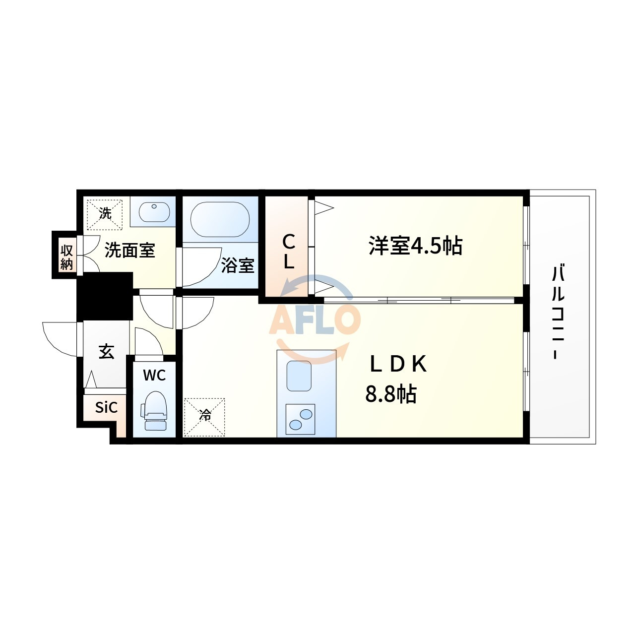 ベイサイドパークOSAKAノースレジデンシス　波除小学校の間取り|ベイサイドパークOSAKAノースレジデンス　間取り