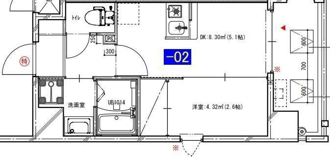 Modern palazzo博多駅南5丁目の間取り