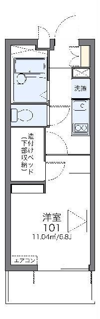 レオパレスｂｌｏｏｍⅤの間取り