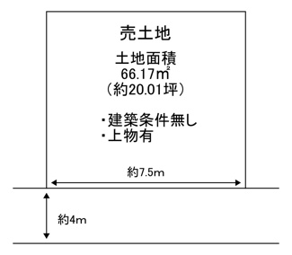 【土地図】 | 北野田　売土地 | 【有効土地面積約２０．０１坪】夢のマイホームを実現してくださいね♪
