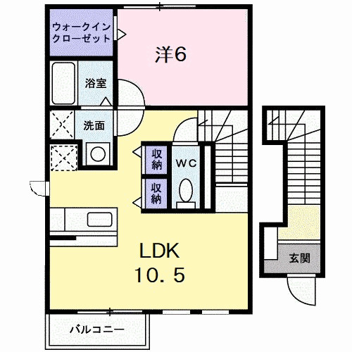 ネムス Cの間取り