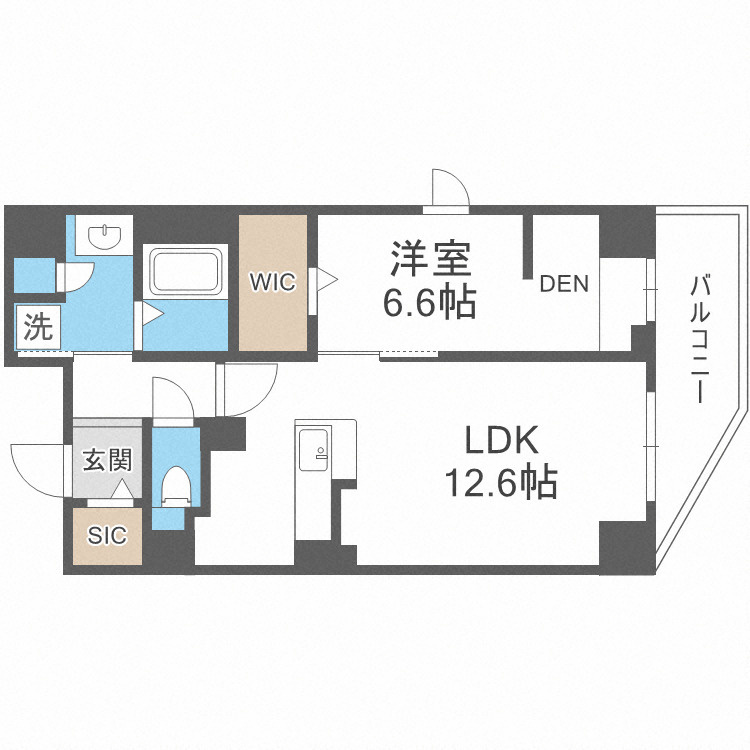 Elysion天王寺の間取り