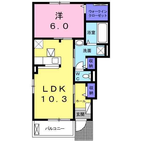 パーク　アクシスＥＡＳＴ　Ｃの間取り
