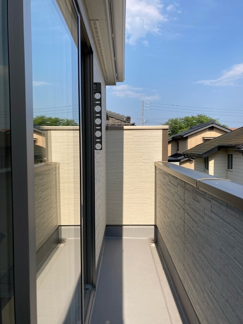 半田市北二ツ坂町2丁目のバルコニー